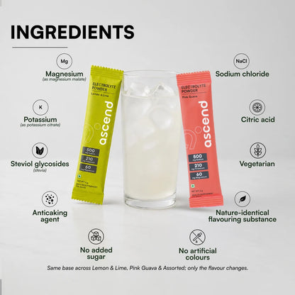 ascend Zero Sugar Ascend Electrolytes - Assorted | 500 mg sodium