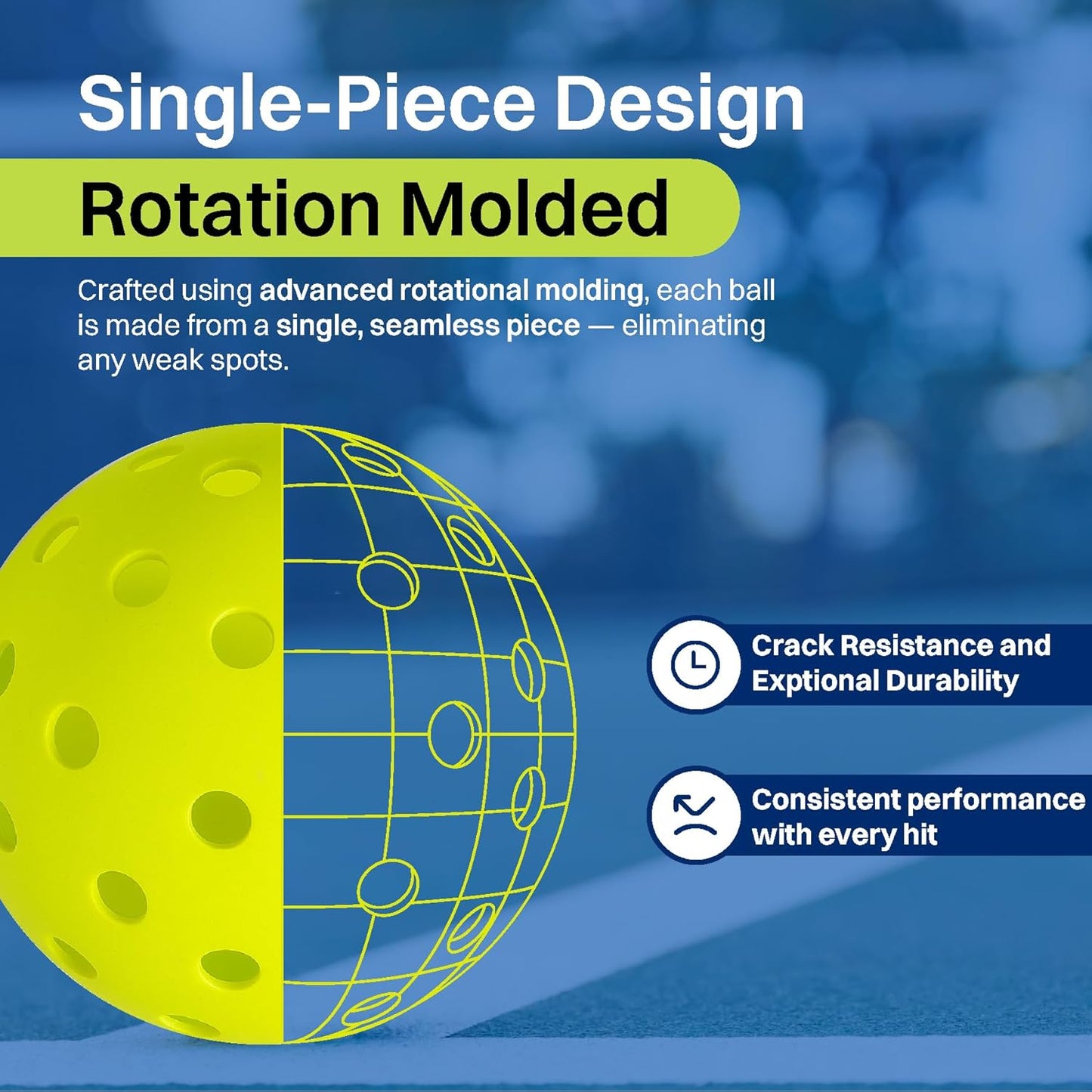 FIRSTEDGE Pro 40 Pickleball Outdoor Ball