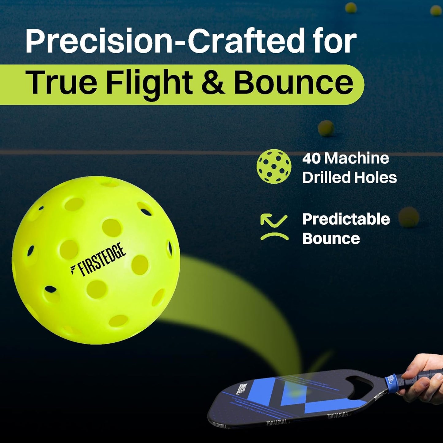 FIRSTEDGE Pro 40 Pickleball Outdoor Ball