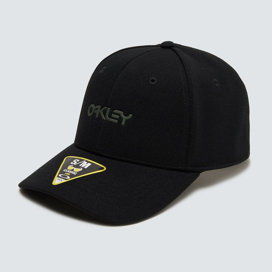 Oakley cap 6 PANEL STRETCH METALLIC HAT blackout