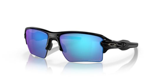 Oakley Flak 2.0 XL Polished black Frame with Prizm sapphire polarized Lenses 9188F7