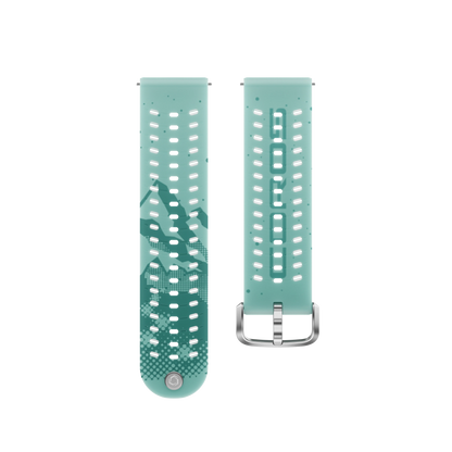 Coros  24 mm Silicone Band Teal Night Climber