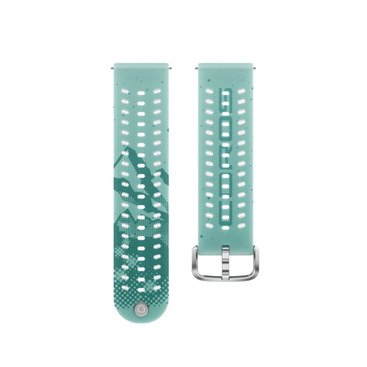 Coros  24 mm Silicone Band Teal Night Climber