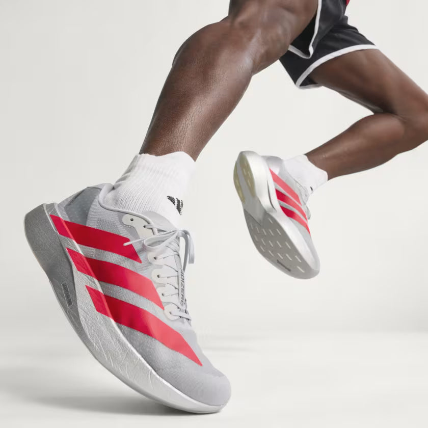 Adidas Adizero Evo SL Silver Metallic / Lucid Red / Iron Metallic