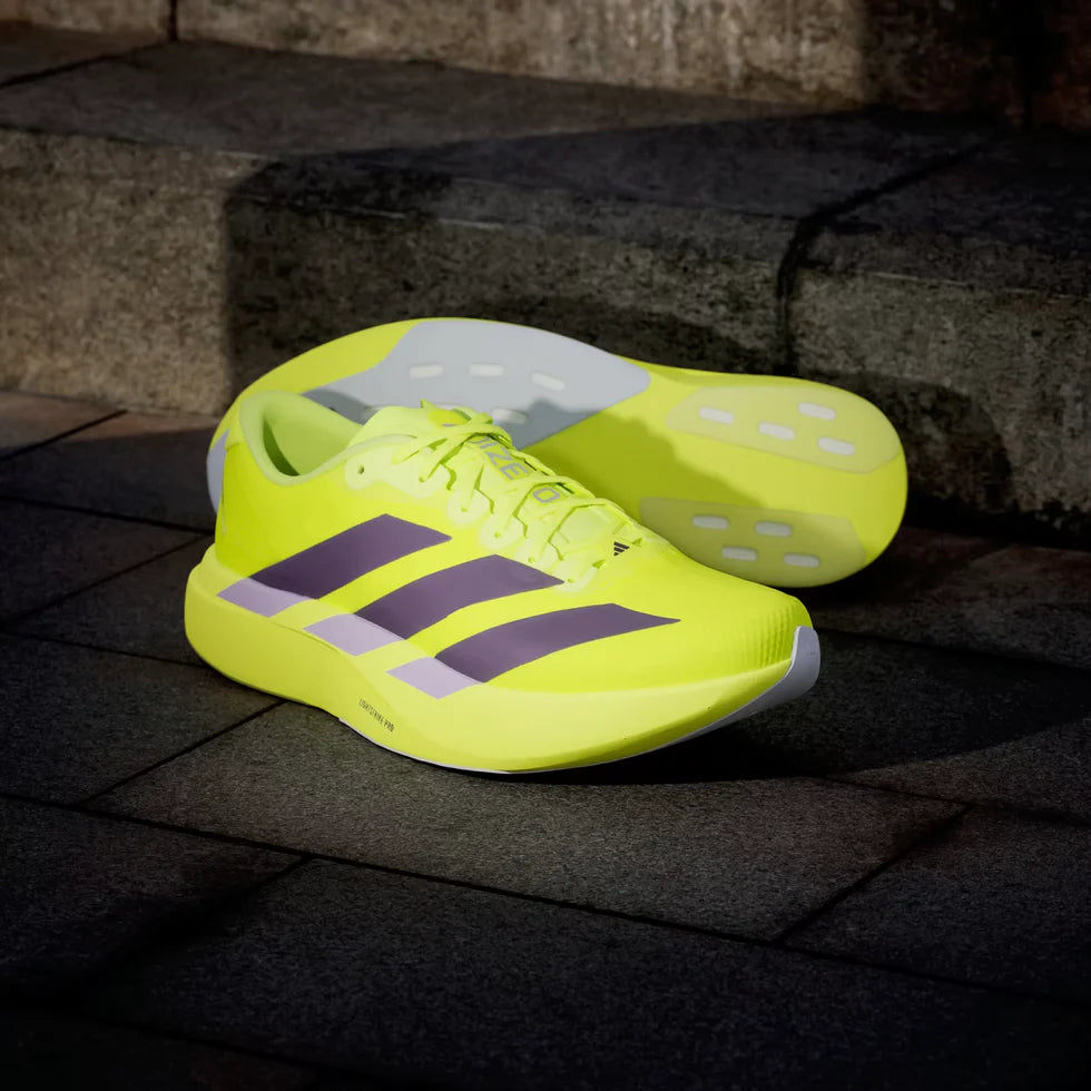 Adidas Adizero EVO SL Woven  SOLAR YELLOW/AURORA PLUM-POWDER PLUM