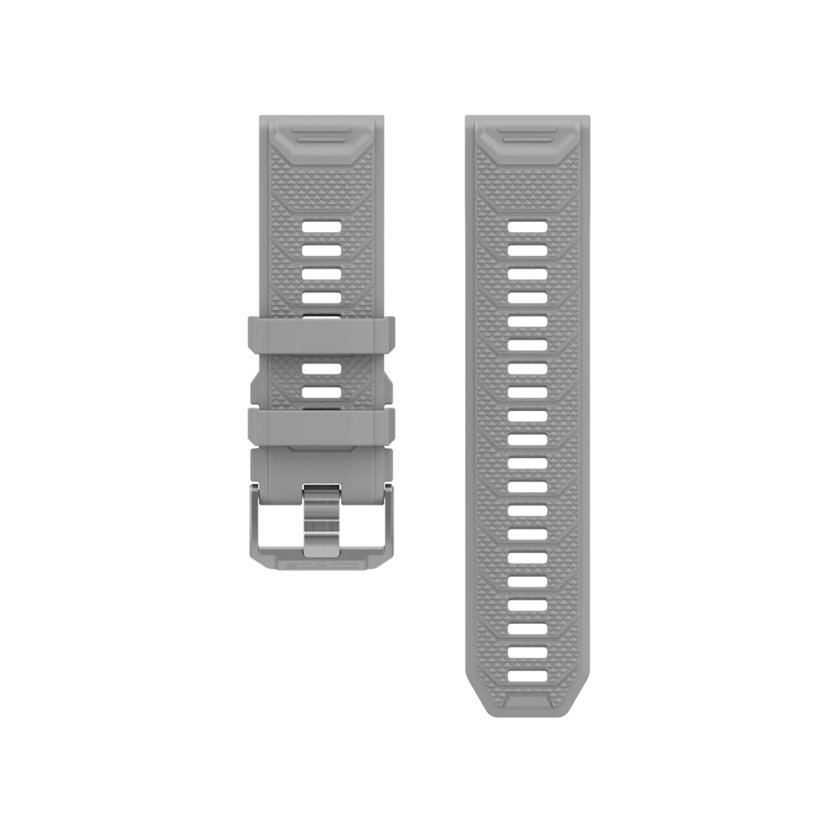 Coros 26mm silicone band moon grey