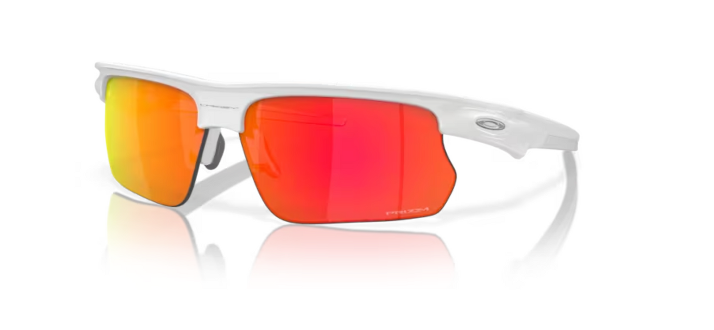 Oakley Bisphaera Polished white with Prizm ruby Lens