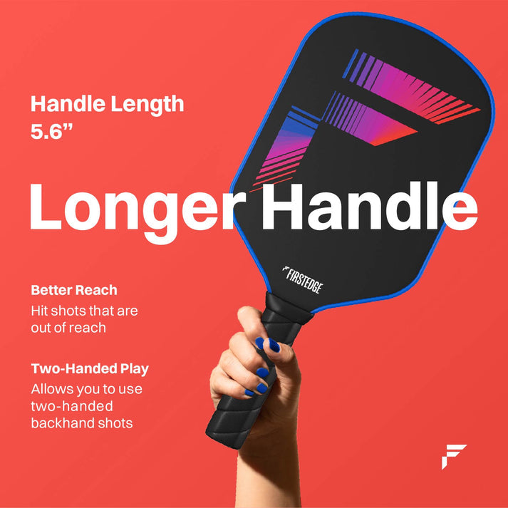 FirstEdge Veloflex T700 RAW (Spin/Textured) Carbon Fibre Pickleball Paddle (With Cover)