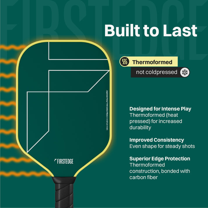 FirstEdge Maxstrike Japanese Toray T700 Carbon Fibre Pickleball Paddle (With Cover)