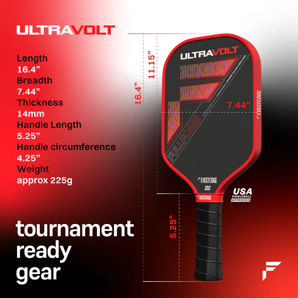 Firstedge UltraVolt Pickleball Paddle 14mm