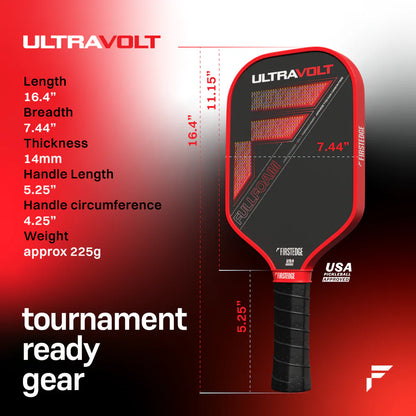 Firstedge UltraVolt Pickleball Paddle 14mm