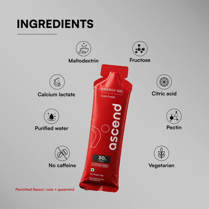 ascend 30 gm Carbs - Ascend Energy Gel (Cola Fresh)