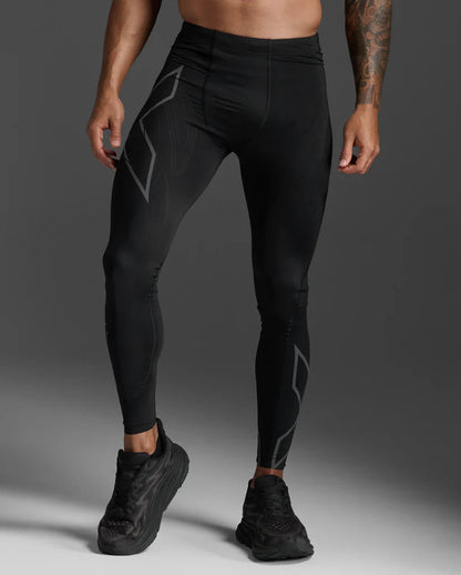 2XU MA5305B Light Speed Men's Compression Tights (Black/Black Reflective)