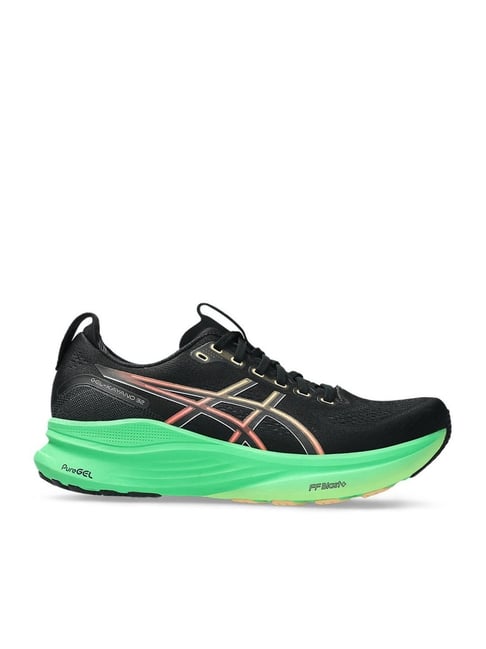 ASICS GEL-KAYANO 32 BLACK/VITAL GREEN