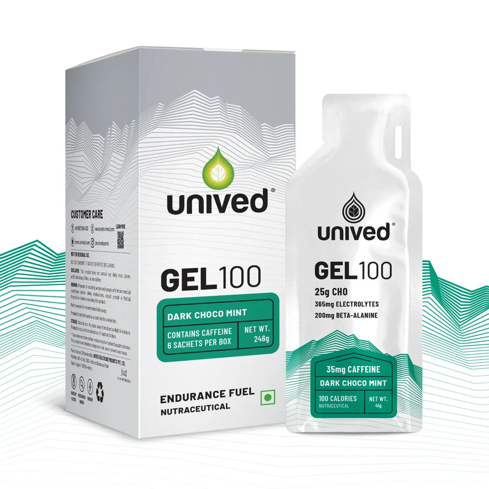 Unived Gel 100 Dark Chocolate Mint 35mg Caffeine