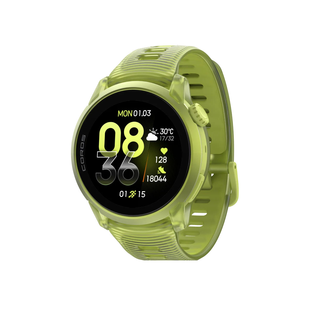 Coros Pace 4 Aluminium Neon Yellow / Silicone