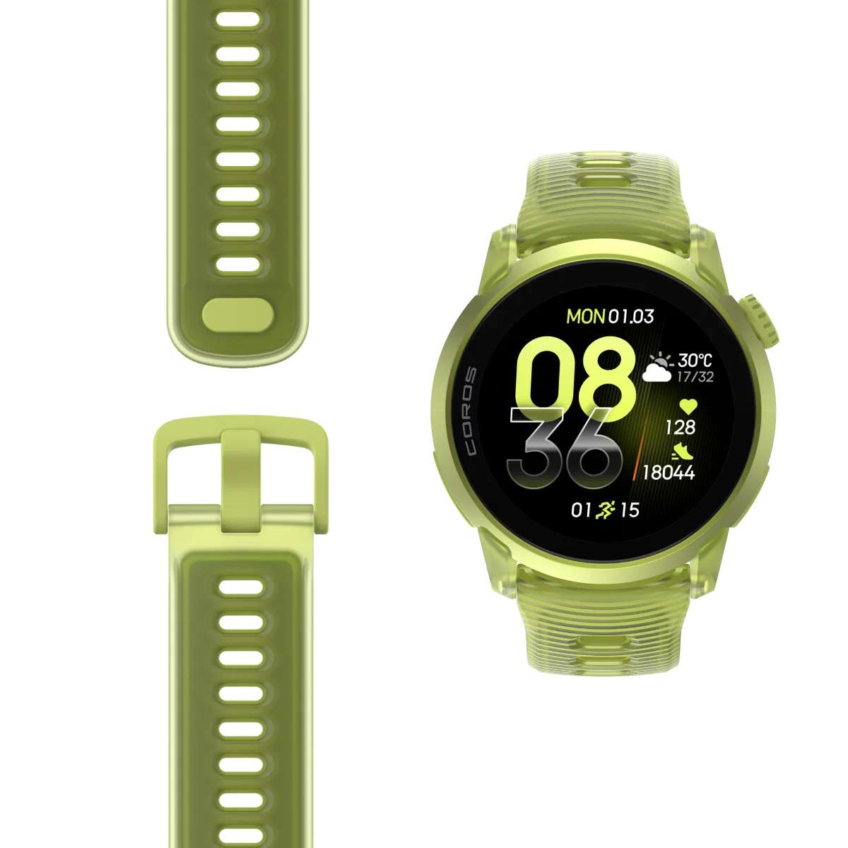 Coros Pace 4 Aluminium Neon Yellow / Silicone