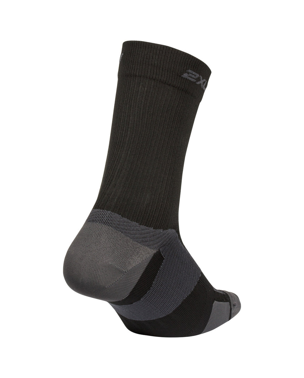 2XU Vectr Ultralight Crew Socks AW22-M-Black/Titanium