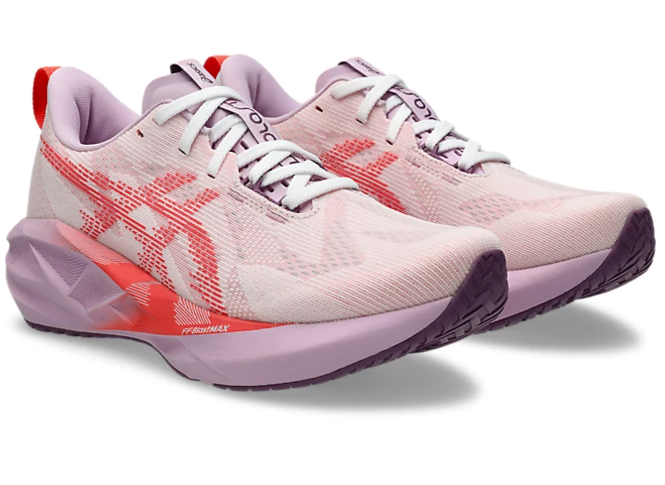 Asics Novablast 5 Womens White/Coral Reef