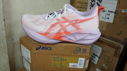 Asics Novablast 5 Womens White/Coral Reef