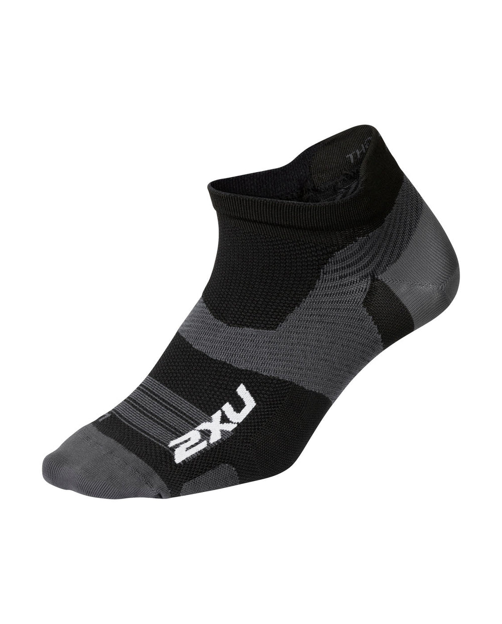 2XU Vectr UA7027E Ultralight No Show Socks Black/Titanium