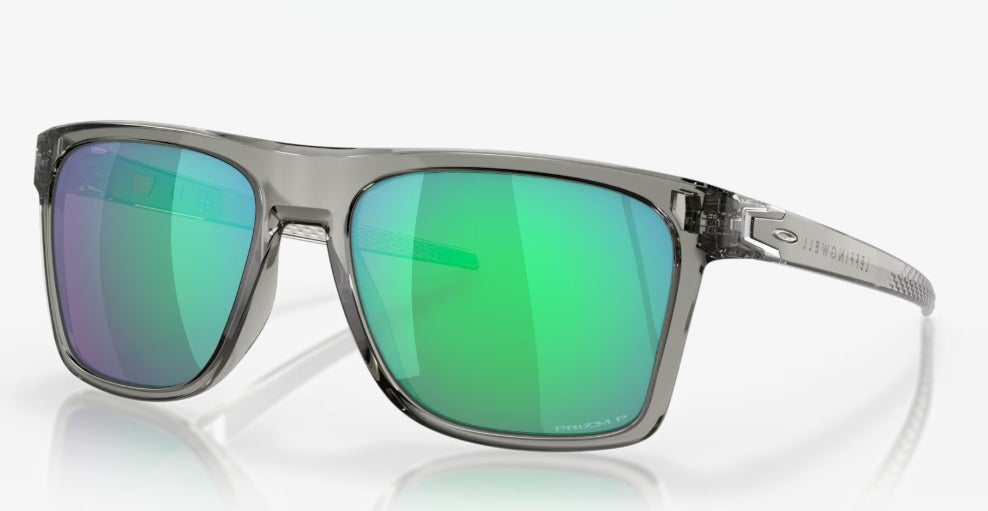 Oakley Leffingwell Sunglass with  Grey  Ink and  Prizm Jade Polarized Lens