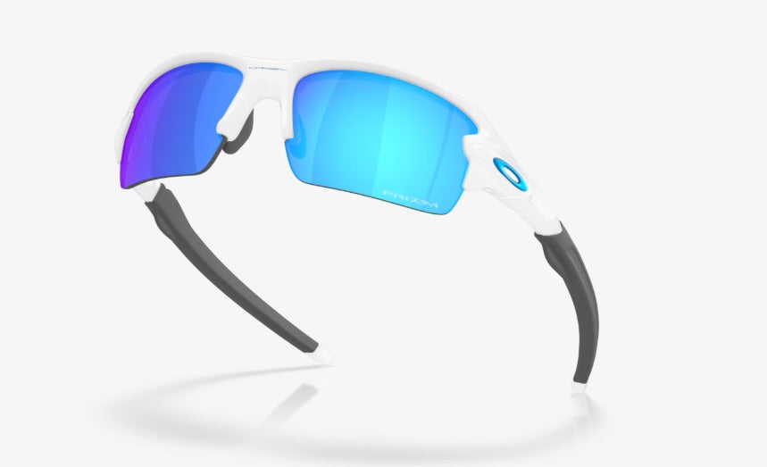 Oakley Flak Sunglass with  2.0 S  Polished White  and Prizm Sapphire