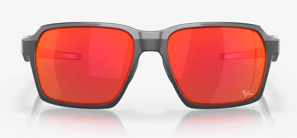 Oakley Parlay Sunglass  with  Matte Carbom and Prizm Ruby lens