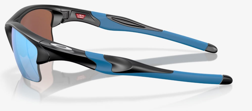 Oakley Half Jacket Sunglass with Matte  Black Przm  and Deep Water Polar