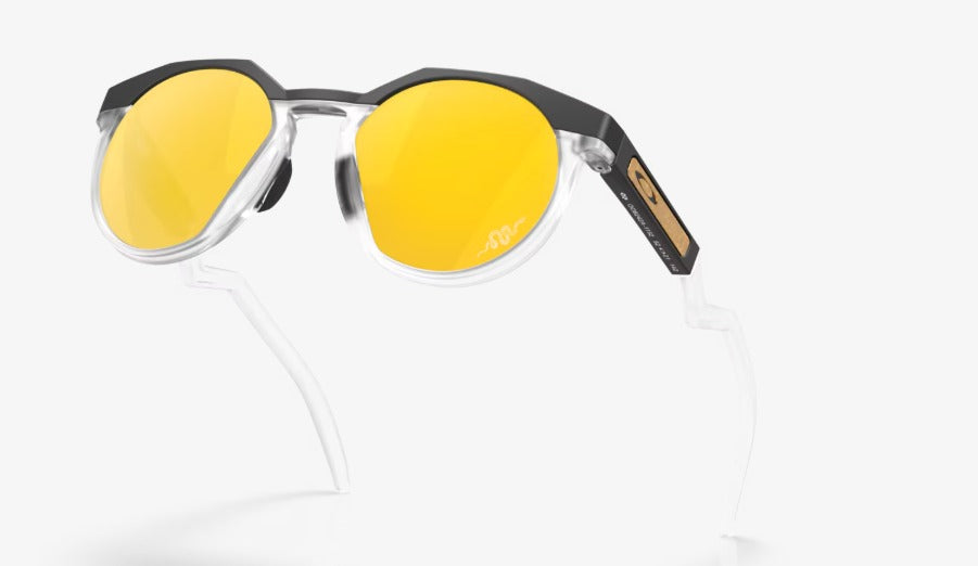 Oakley HSTN Navy/Trans Sunglass with Blue Prizm 24K Polarized lens