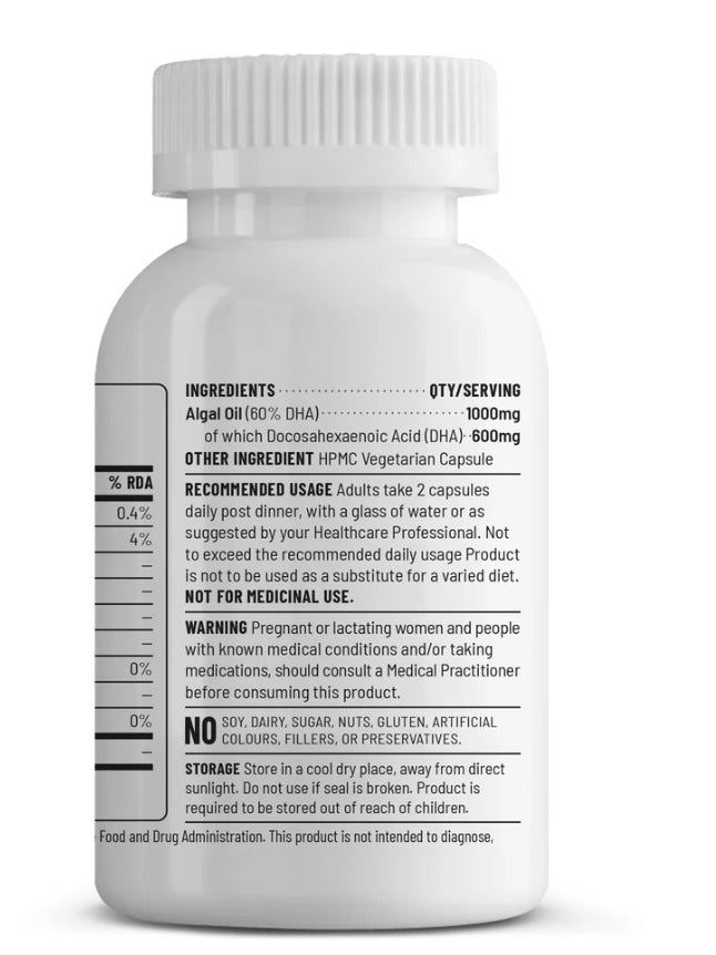 Unived Ovegha 60 Vegan Omega‑3 DHA Capsules