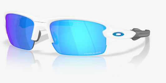 Oakley Flak Sunglass with  2.0 S  Polished White  and Prizm Sapphire