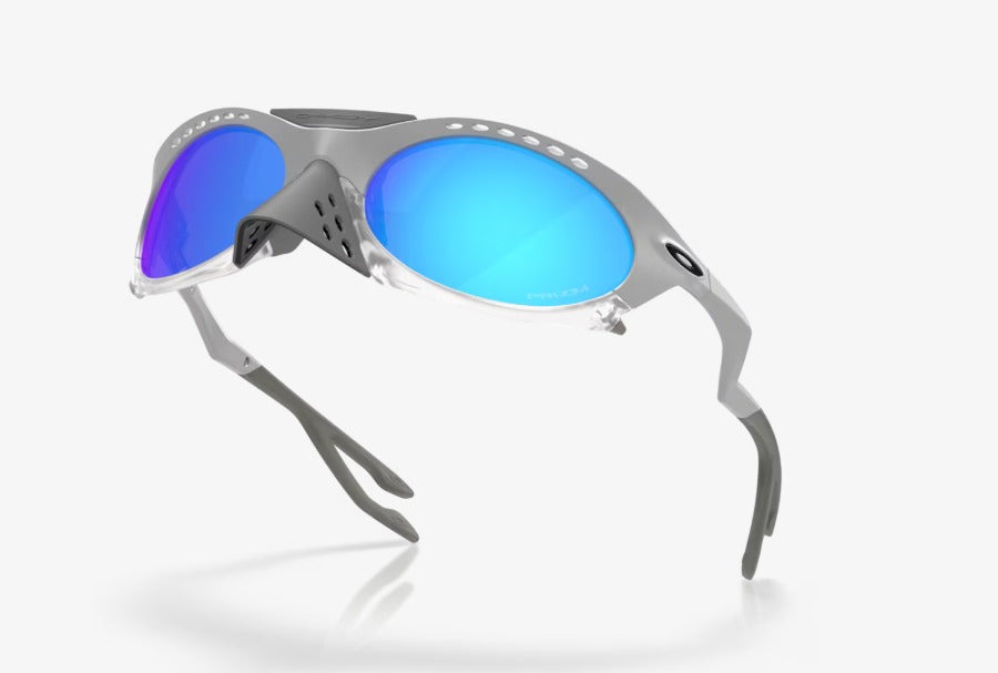 Oakley Plantaris  Sunglass with X-Silver and Prizm Sapphire lens