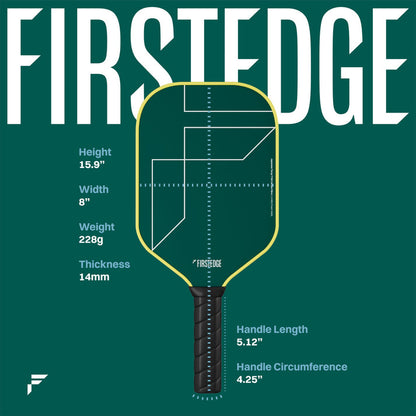 FirstEdge Maxstrike Japanese Toray T700 Carbon Fibre Pickleball Paddle (With Cover)