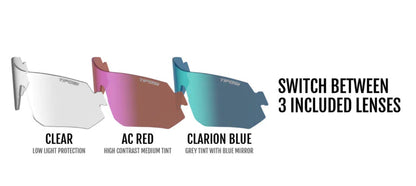 TIFOSI TSALI SPORT SUNGLASSES (CRYSTAL SMOKE/WHITE)