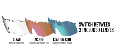 TIFOSI AETHON SPORT SUNGLASSES (CRYSTAL BLUE)